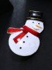 Christmas Snowman Alloy Glazed Brooch -  