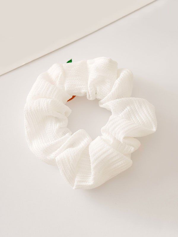 

Solid Color Design Elastic Hairband, White