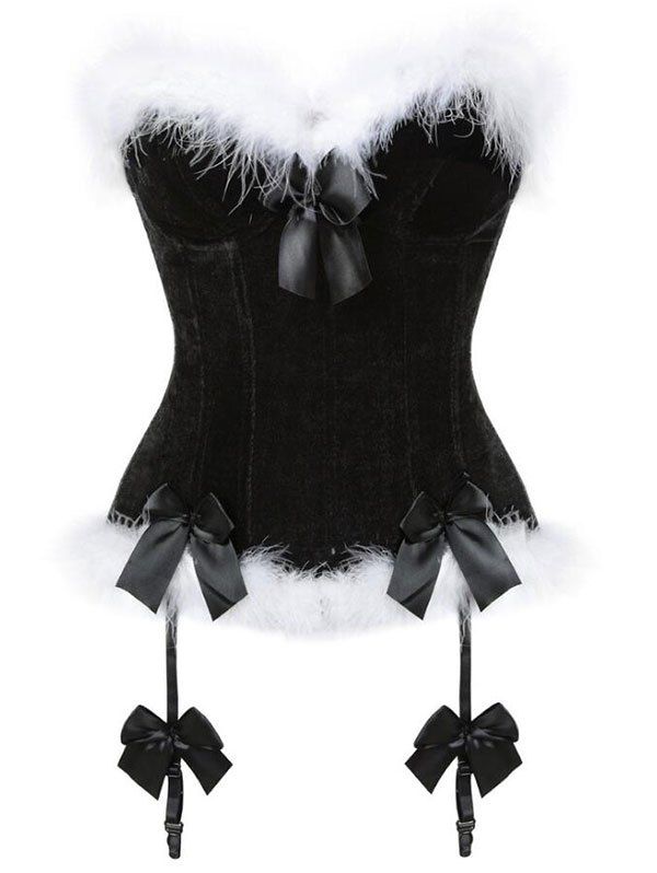 gothic cross back lace panel corset dress