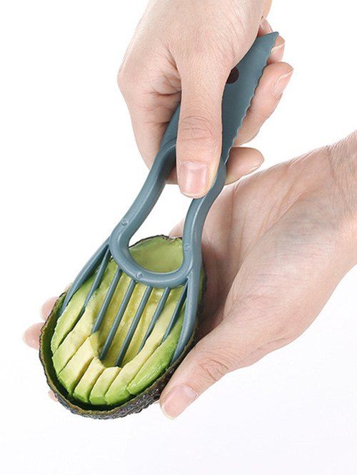 

Multi-function Avocado Slicer Peeler Cutter with Core Remover, Gray