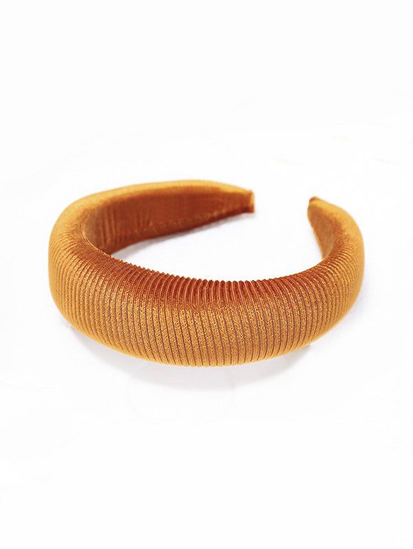 

Solid Color Corduroy Hairband, Golden brown