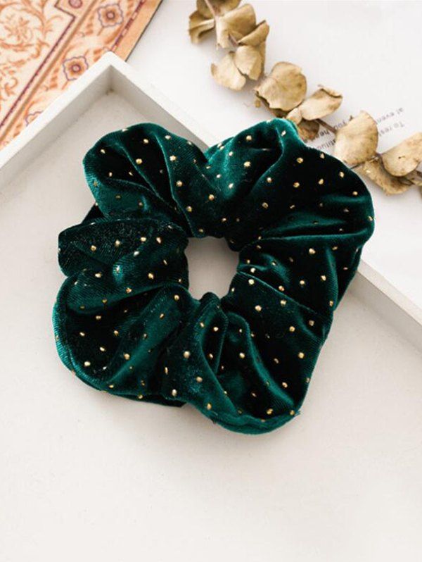 

Retro Elastic Scrunchie, Dark green