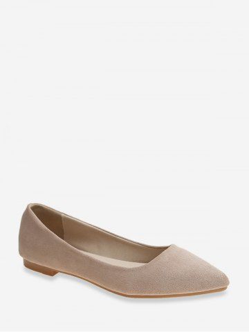 low heel buckle flats