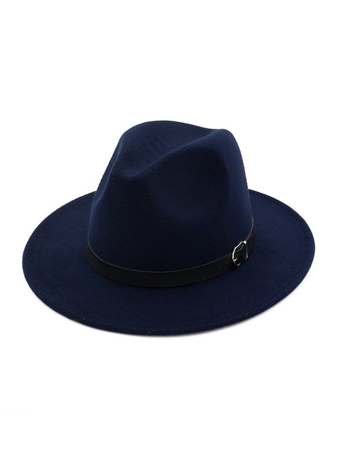 

Belt Embellished Vintage Jazz Hat, Cadetblue