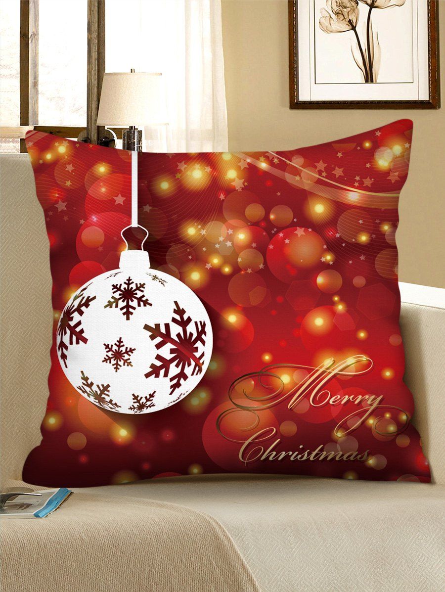 

Christmas Design Polyester Pillow Cover, Multi-d