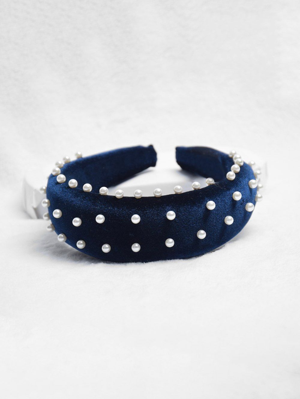 

Chic Faux Pearl Decoration Headband, Cadetblue