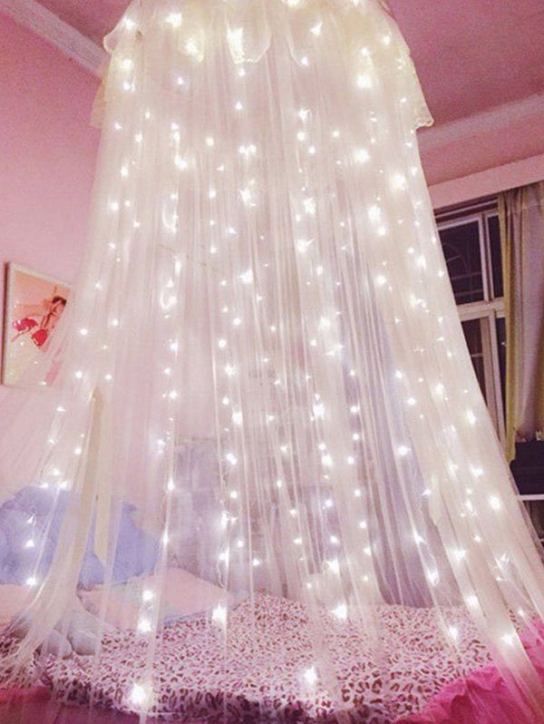 

Decorative Curtain LED String Lights, White