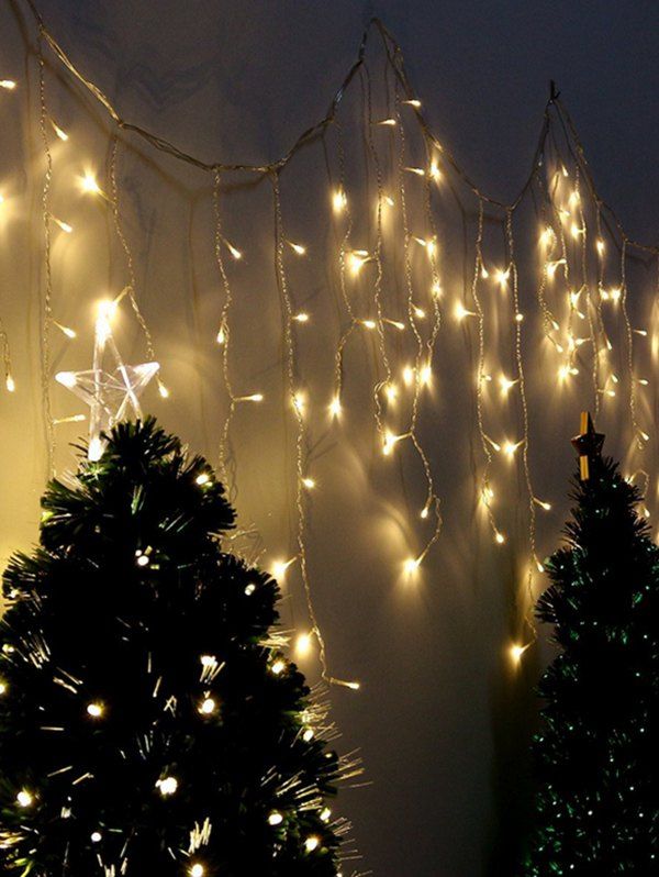 

Decorative Curtain LED String Lights, White