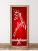 Christmas Deer Door Art Stickers -  
