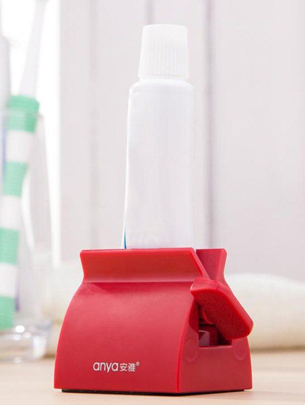 

Bathroom Toothpaste Tube Squeezer Tube Dispenser, Valentine red