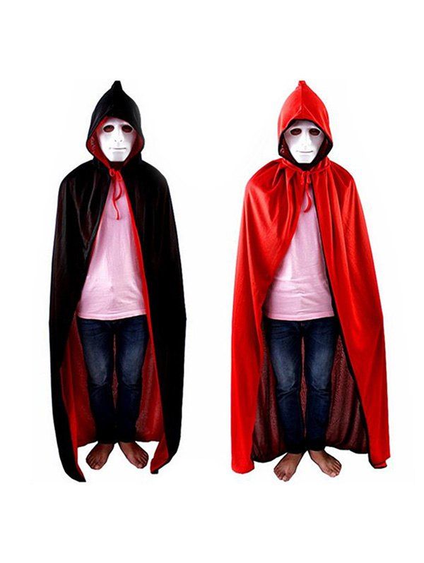 

Halloween Double Side Hooded Cape, Multi-a