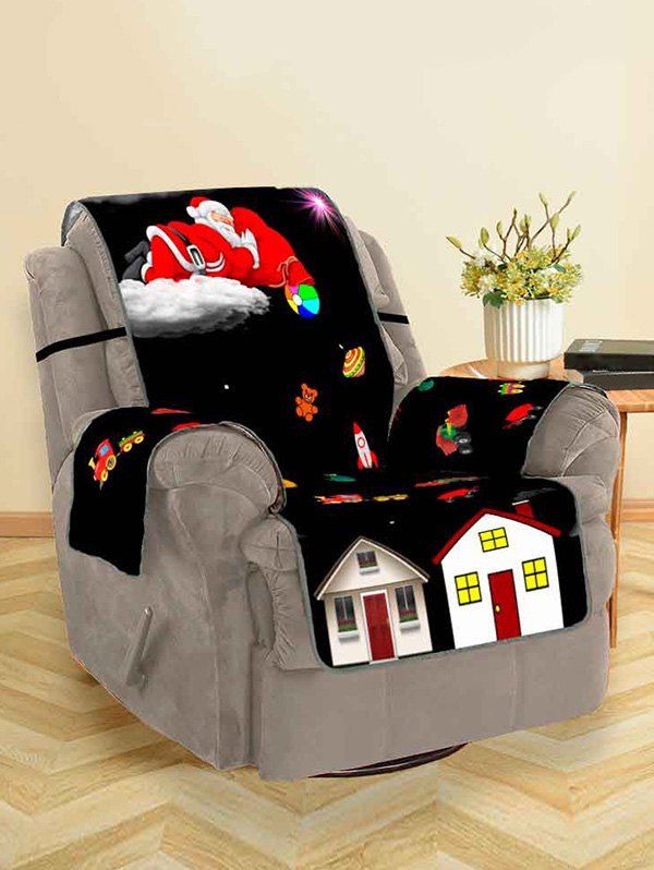 

Christmas Night Santa Claus Gifts Pattern Couch Cover, Multi
