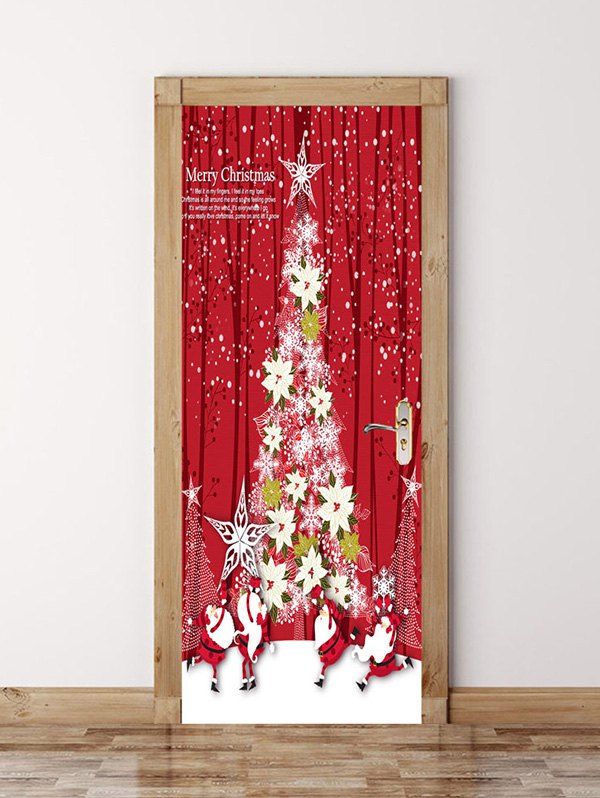 

Christmas Tree Door Art Stickers, Multi