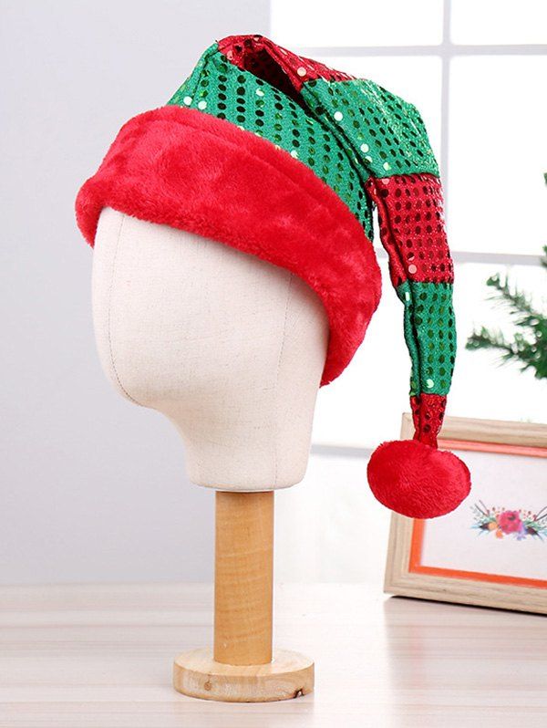 

Sequin Decoration Christmas Hat, Green
