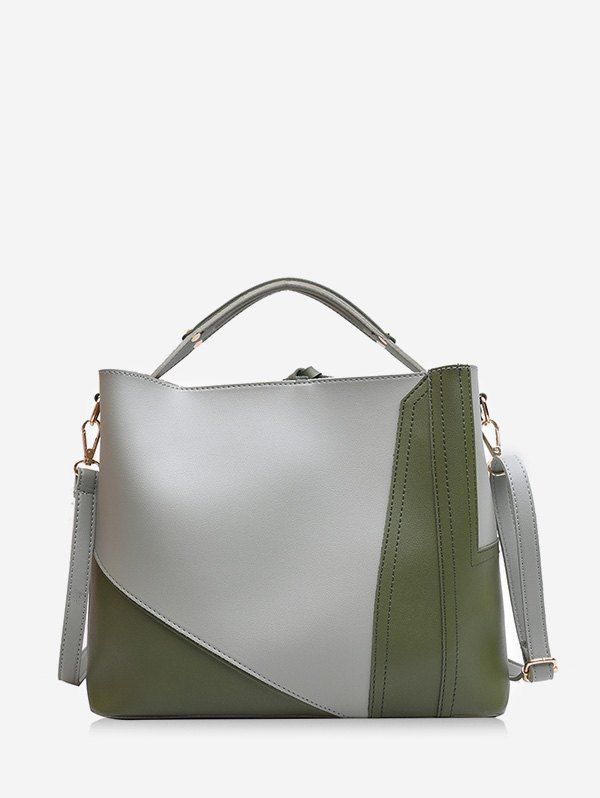 

Jointed Casual Big Shoulder Bag, Deep green