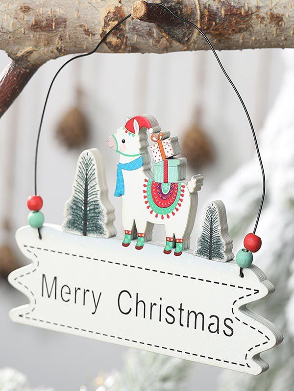 

Merry Christmas Tree Sheep Hanging Decoration, Multi-b