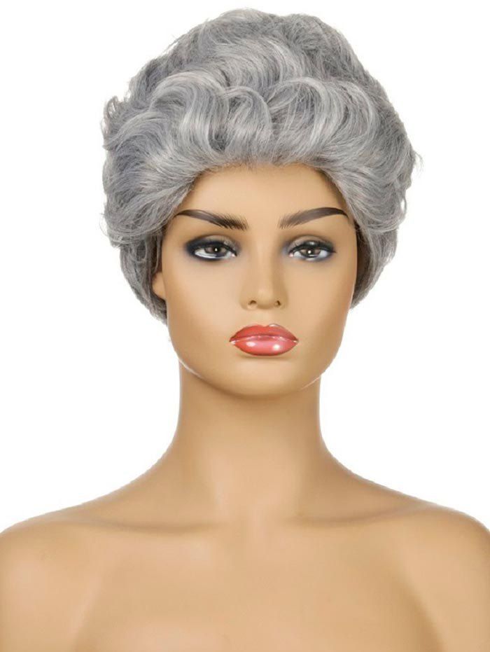

Curly Synthetic Short Wig, Platinum