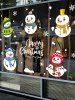Christmas Snowman Greeting Print Removable Wall Art Stickers -  