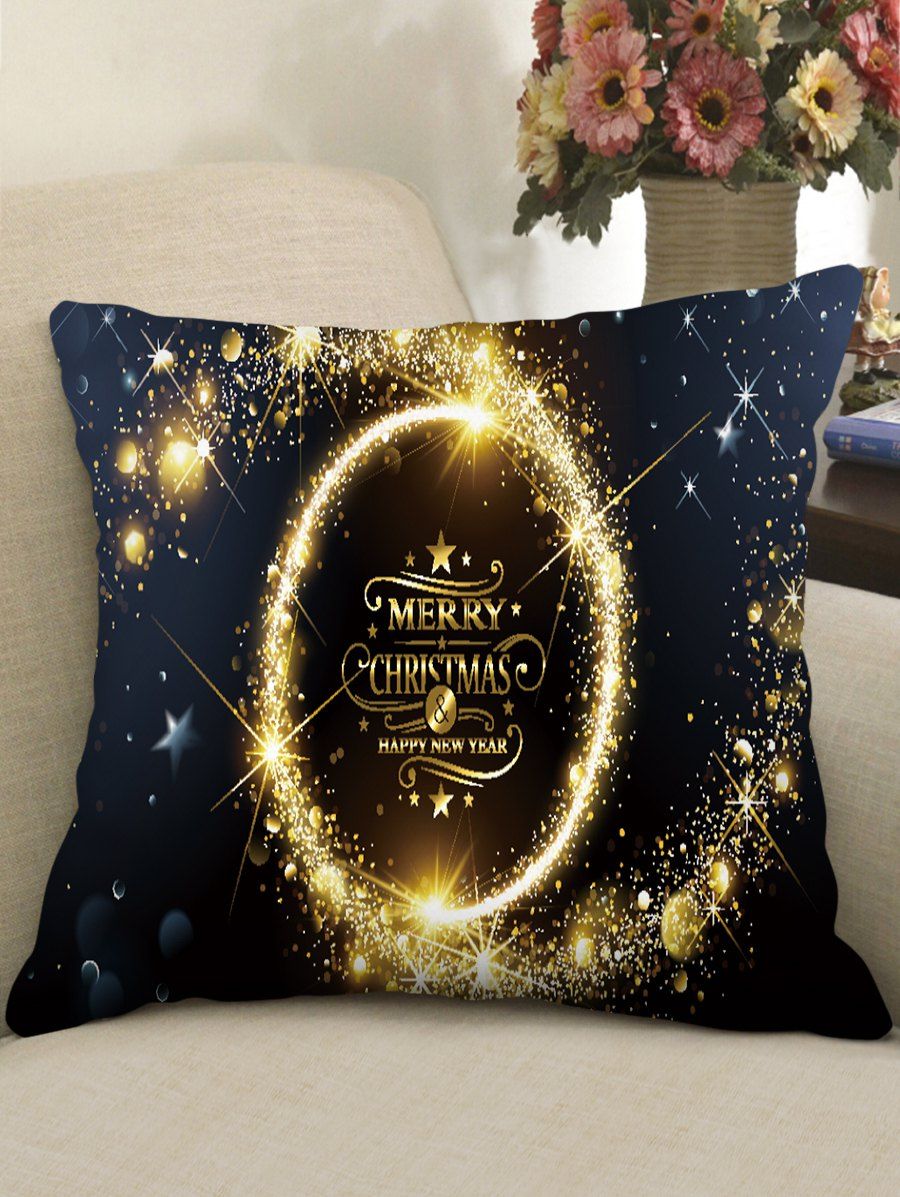 

Christmas Greeting Theme Decorative Pillowcase, Multi-c