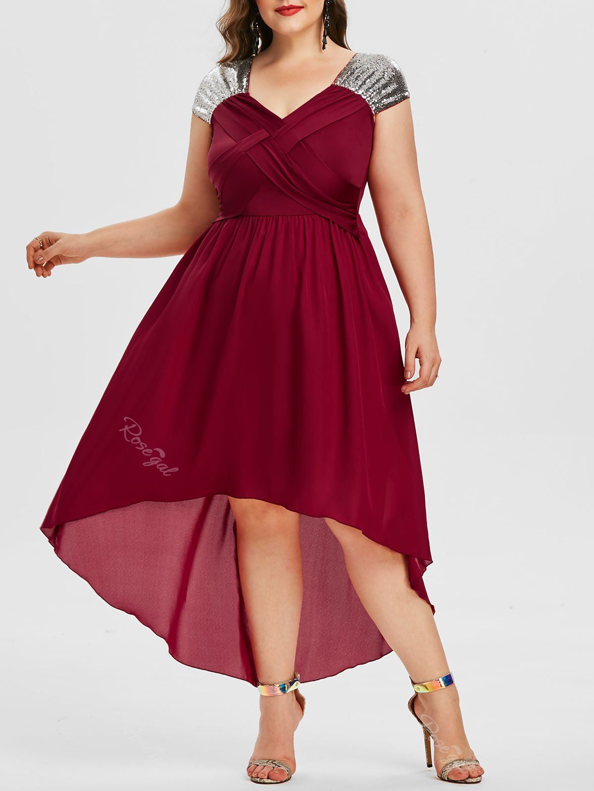 rosegal plus size evening dresses