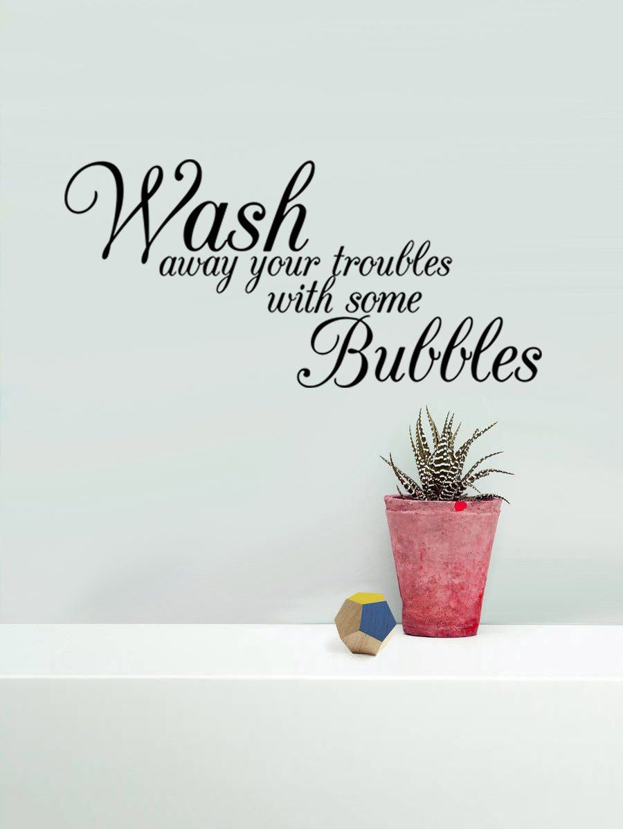 

Wash Away Pattern Wall Sticker, Black
