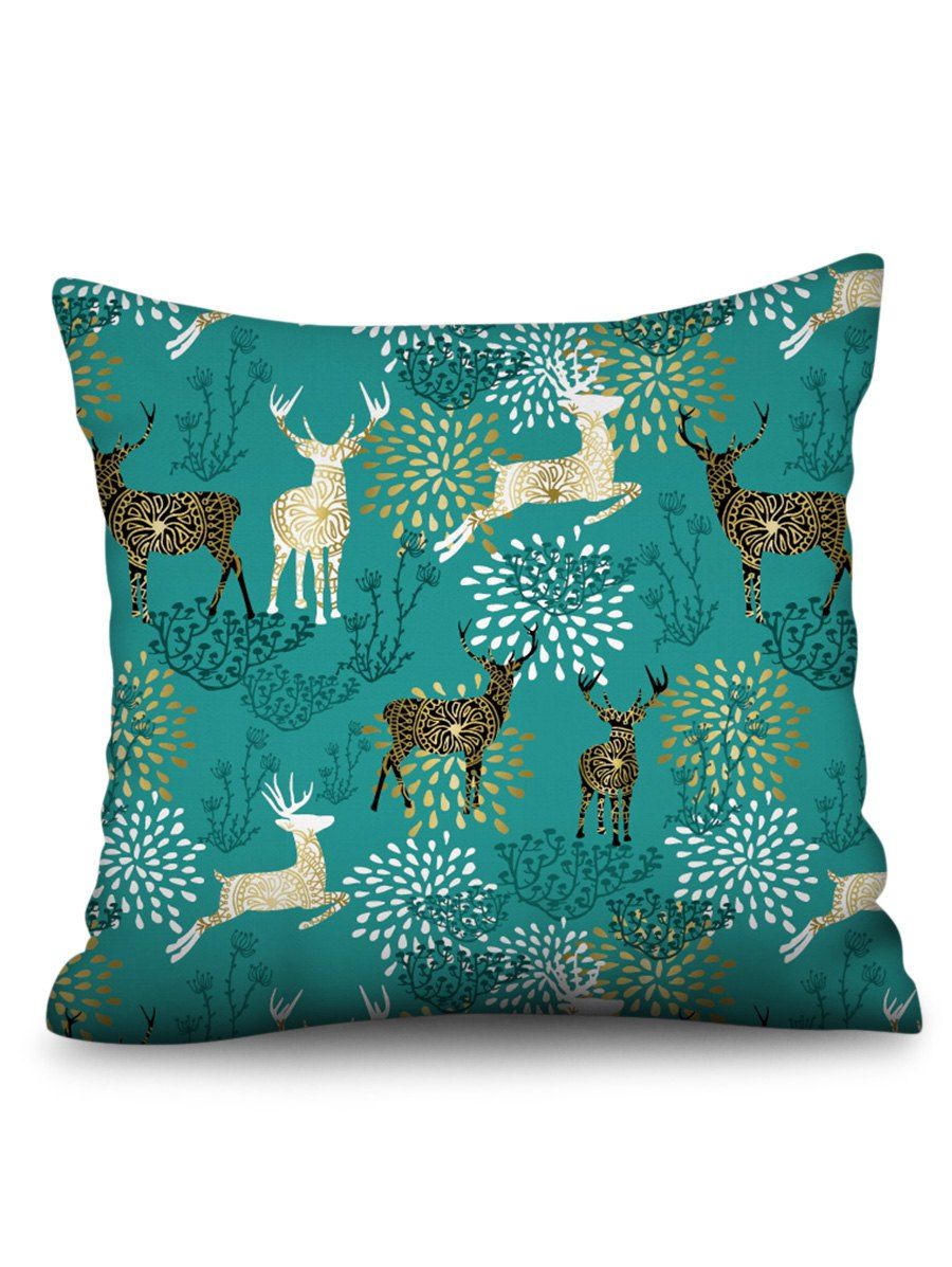 

Deer Pattern Pillow Cover, Multi