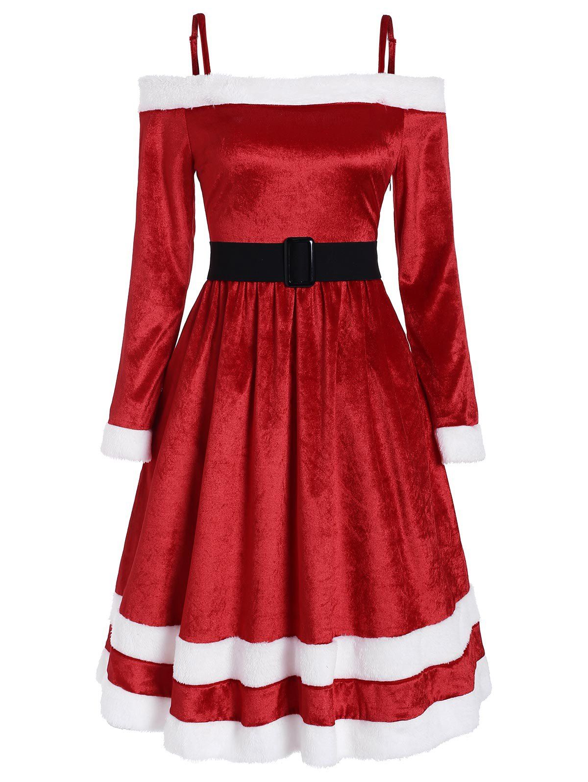 christmas flare dress