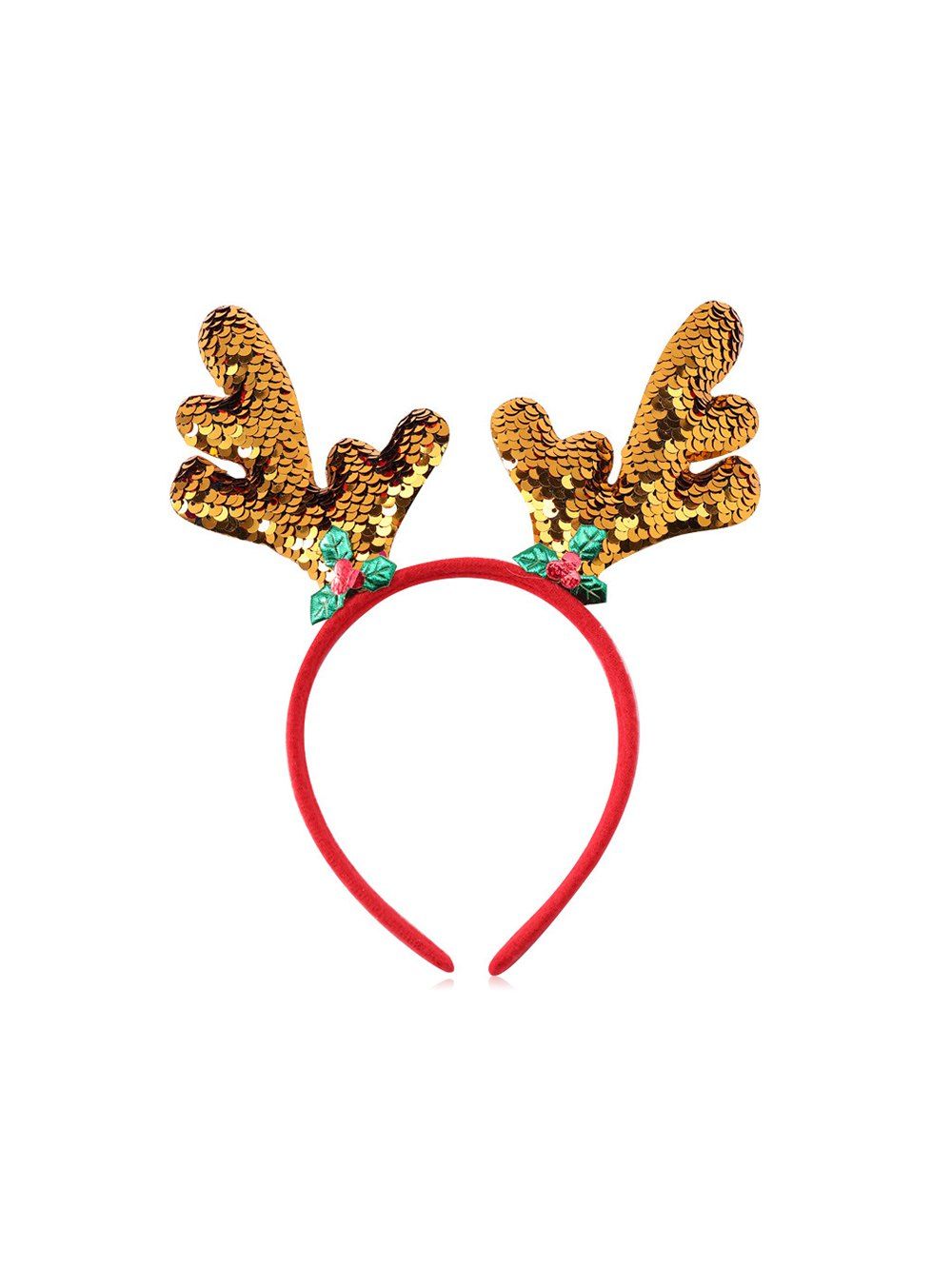 

Christmas Tree Elk Antler Sequin Hairband, Multi-a