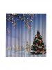 Christmas Tree Snow Pattern Window Curtains -  