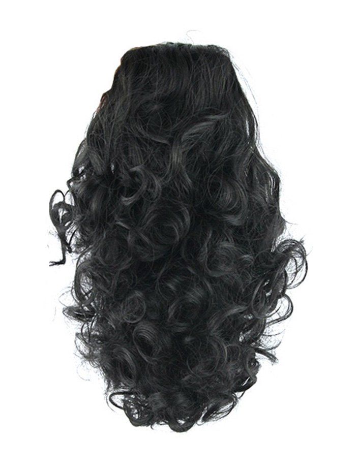 

Synthetic Curly Medium Clip Hair Piece, Black
