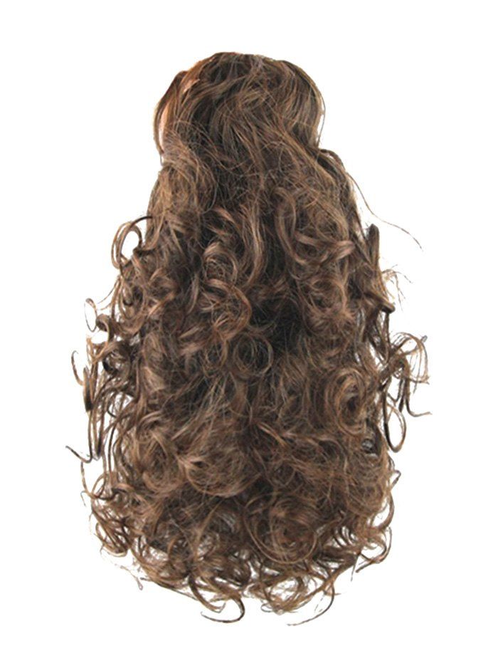 

Synthetic Curly Medium Clip Hair Piece, Light brown