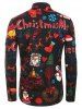 Christmas Graphic Pattern Long-sleeved Shirt -  
