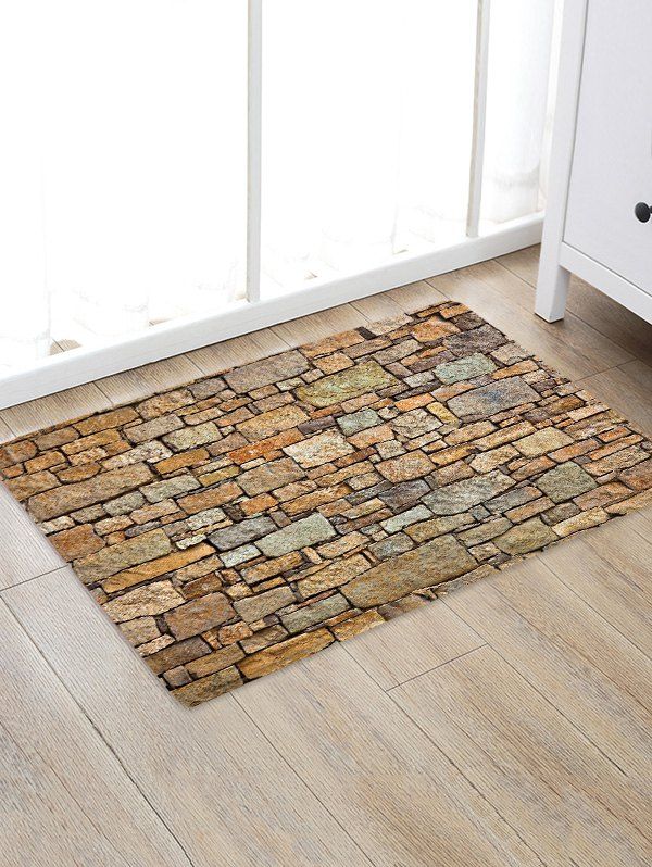 

Stone Wall Pattern Floor Rug, Multi