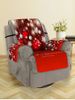 Christmas Balls Snowflake Greeting Pattern Couch Cover -  