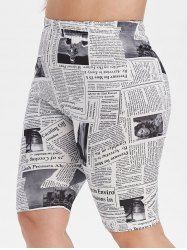 plus size high waisted bike shorts