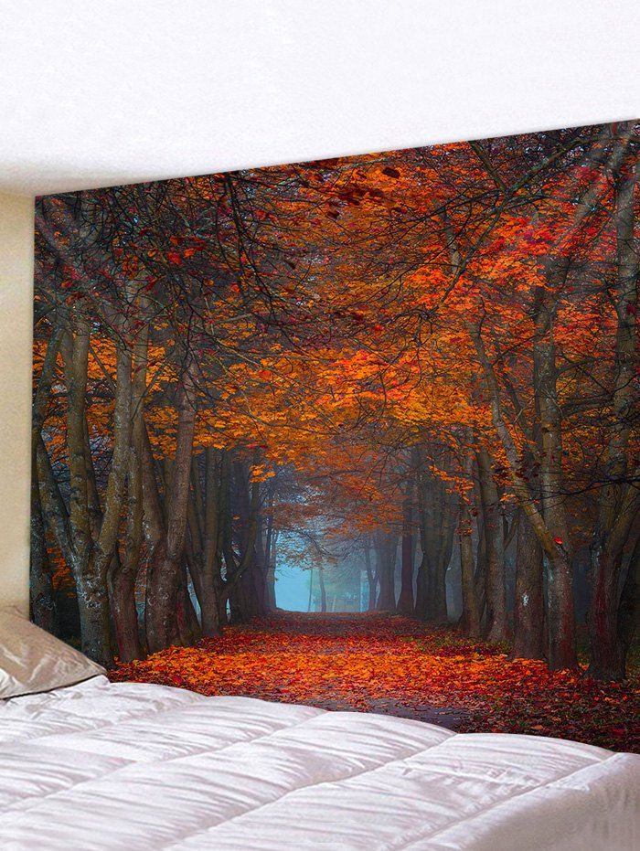 

Maple Forest Road Printed Tapestry Wall Hanging Art Decoration, Multi