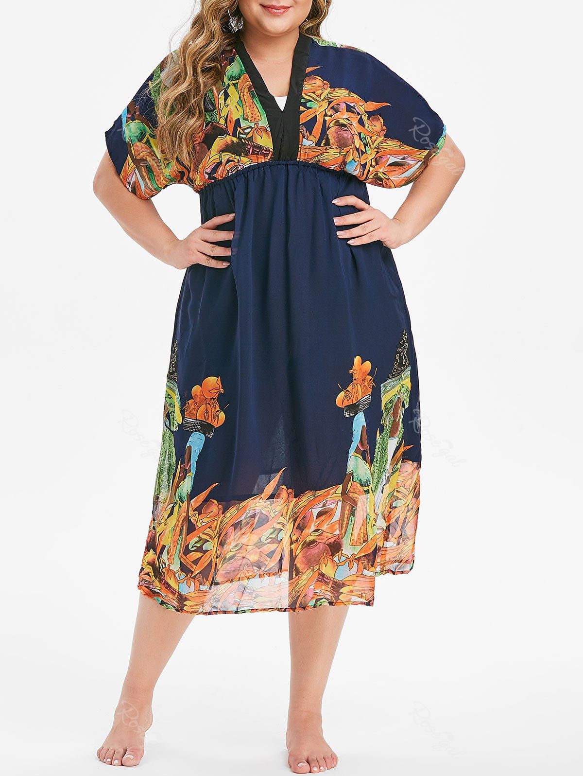 cheap plus size beach dresses