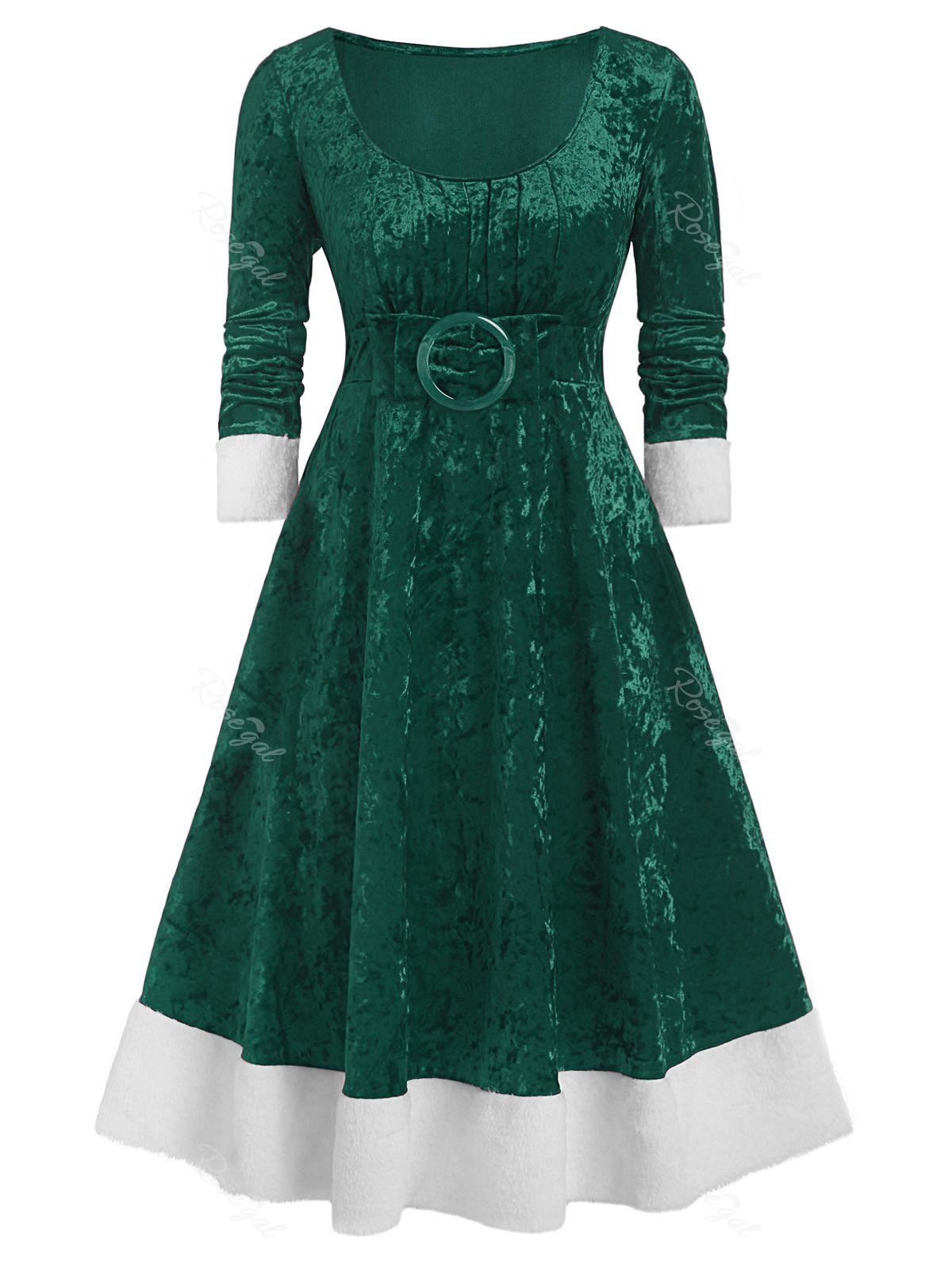 green velvet midi dress long sleeve