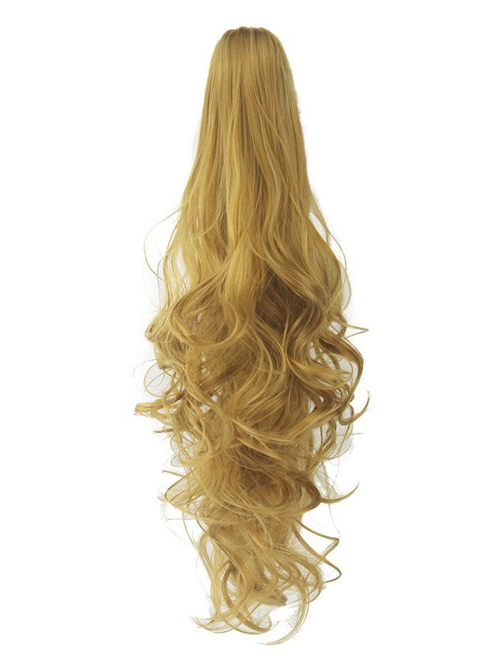 35 Off Long Deep Body Wave Synthetic Clip On Hair Piece Rosegal