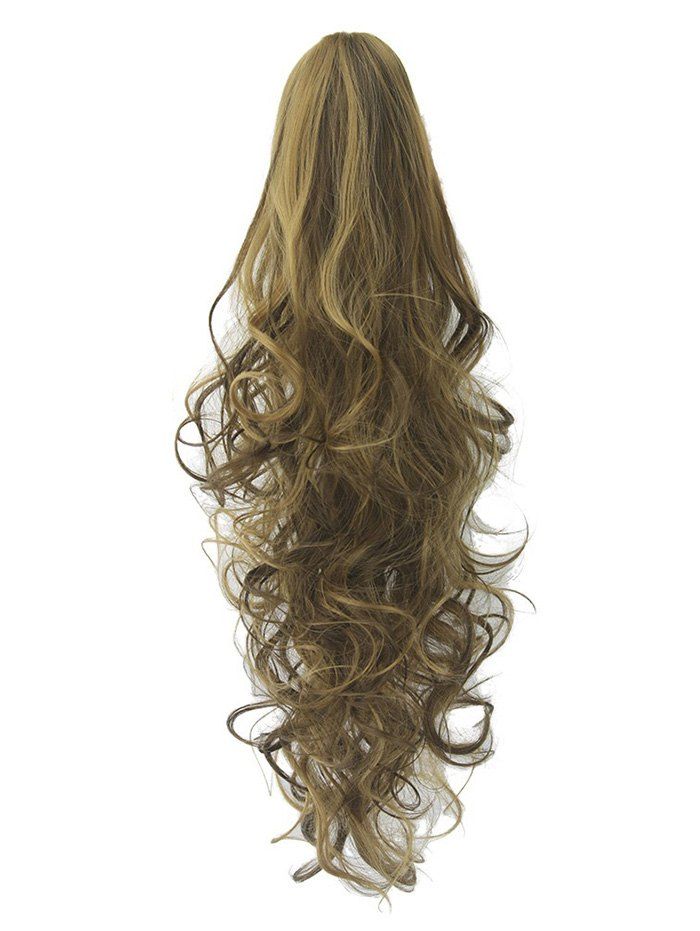 

Long Deep Body Wave Synthetic Clip-on Hair Piece, Multi-g
