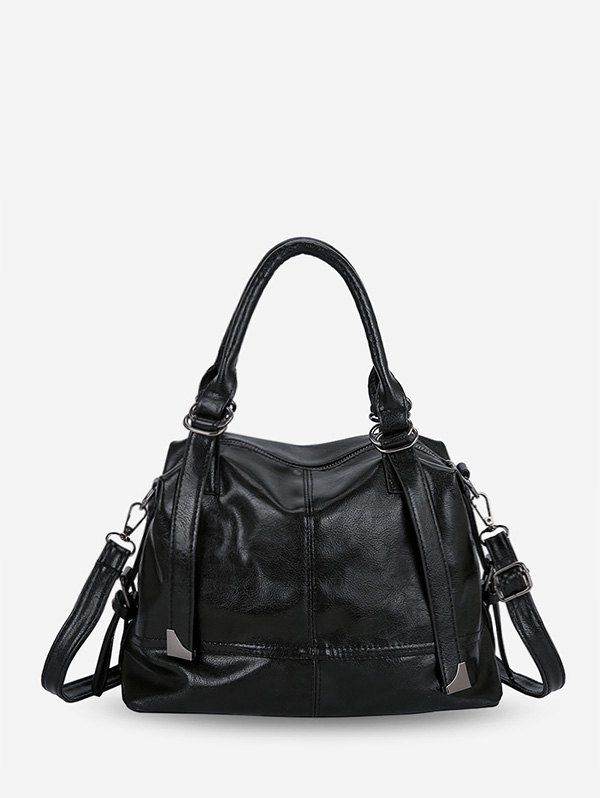 

Soft Leather Big Handbag, Black