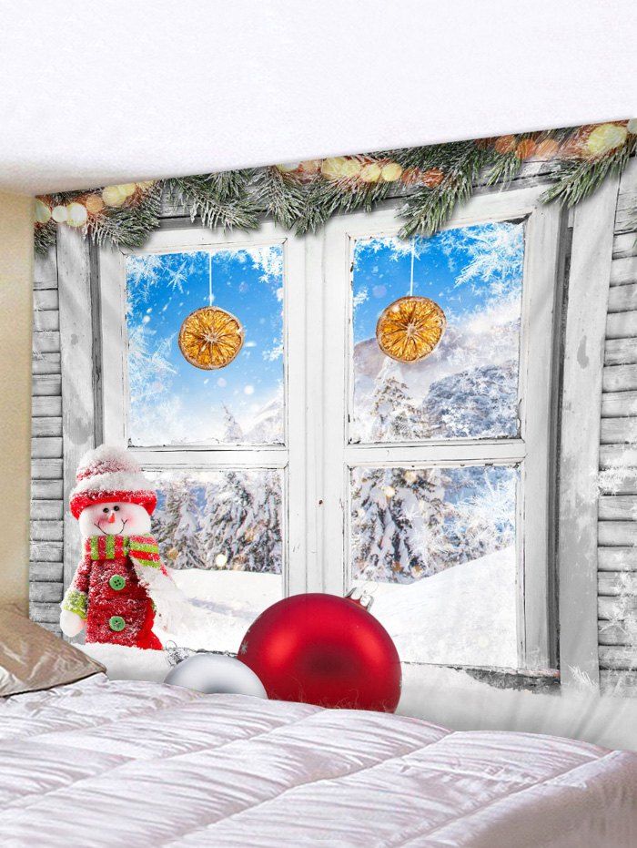 

Christmas Snowman Ball Pattern Tapestry, Multi