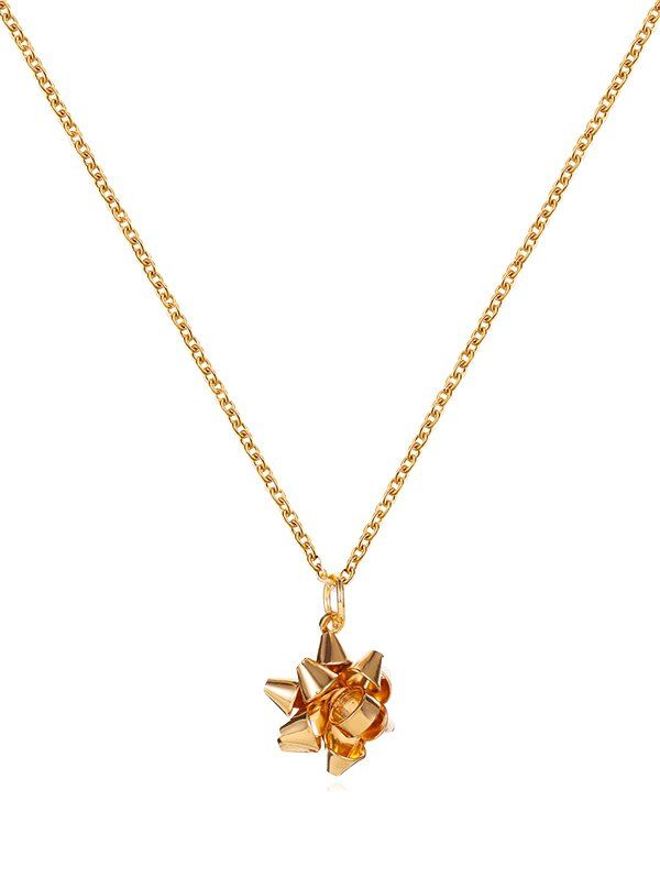 

Christmas Pattern Pendant Chain Necklace, Multi-c