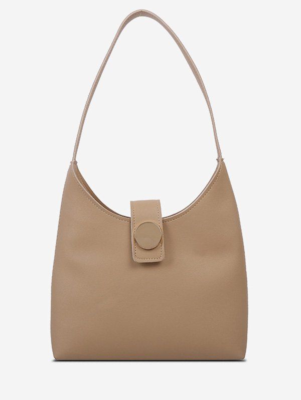 

Solid Minimalism Single Shoulder Bag, Camel brown