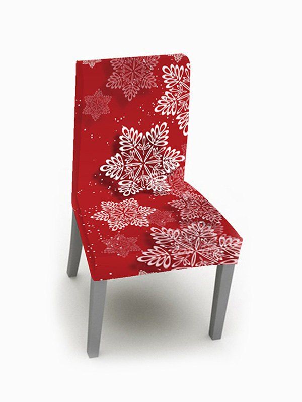 

1PCS Christmas Snowflake Elastic Chair Cover, Multi