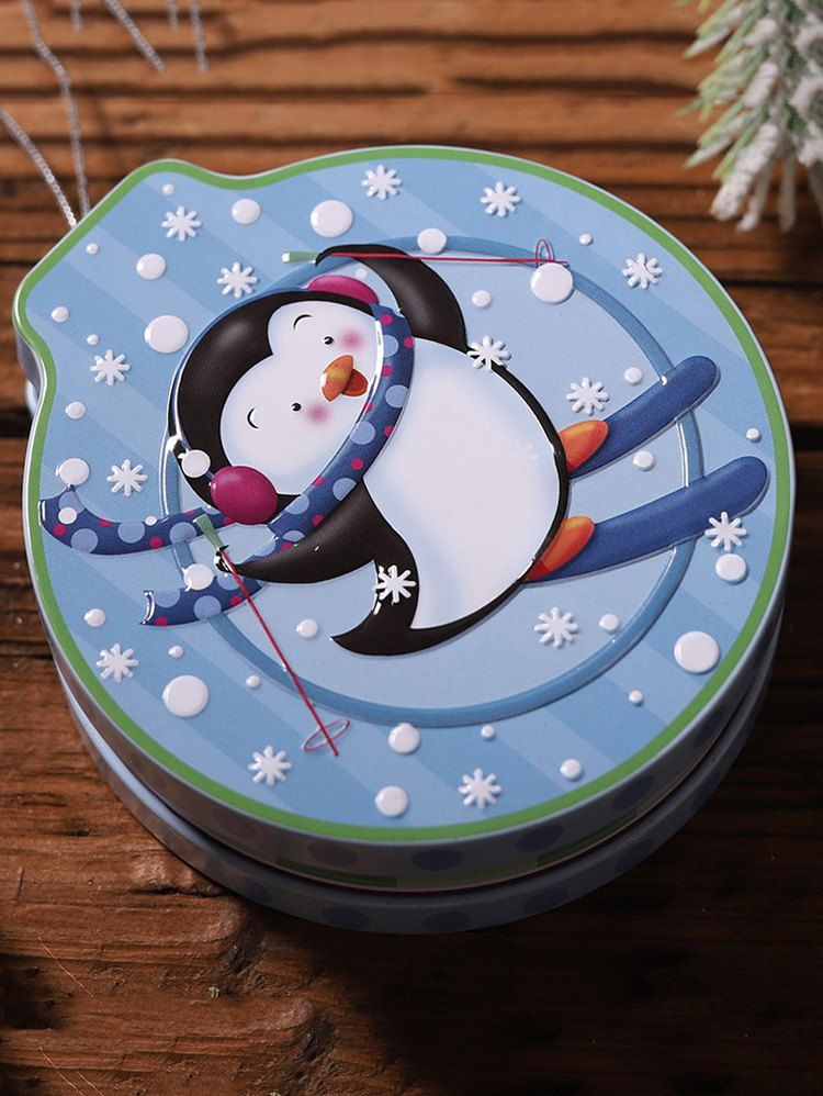 Shop Christmas Pattern Hanging Metal Candy Box  