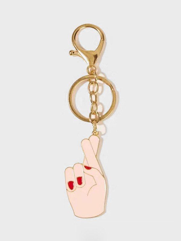 

Cartoon Gesture Key Chain, Gold