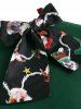 Christmas Bow Tie Funny Dog Print A Line Dress -  