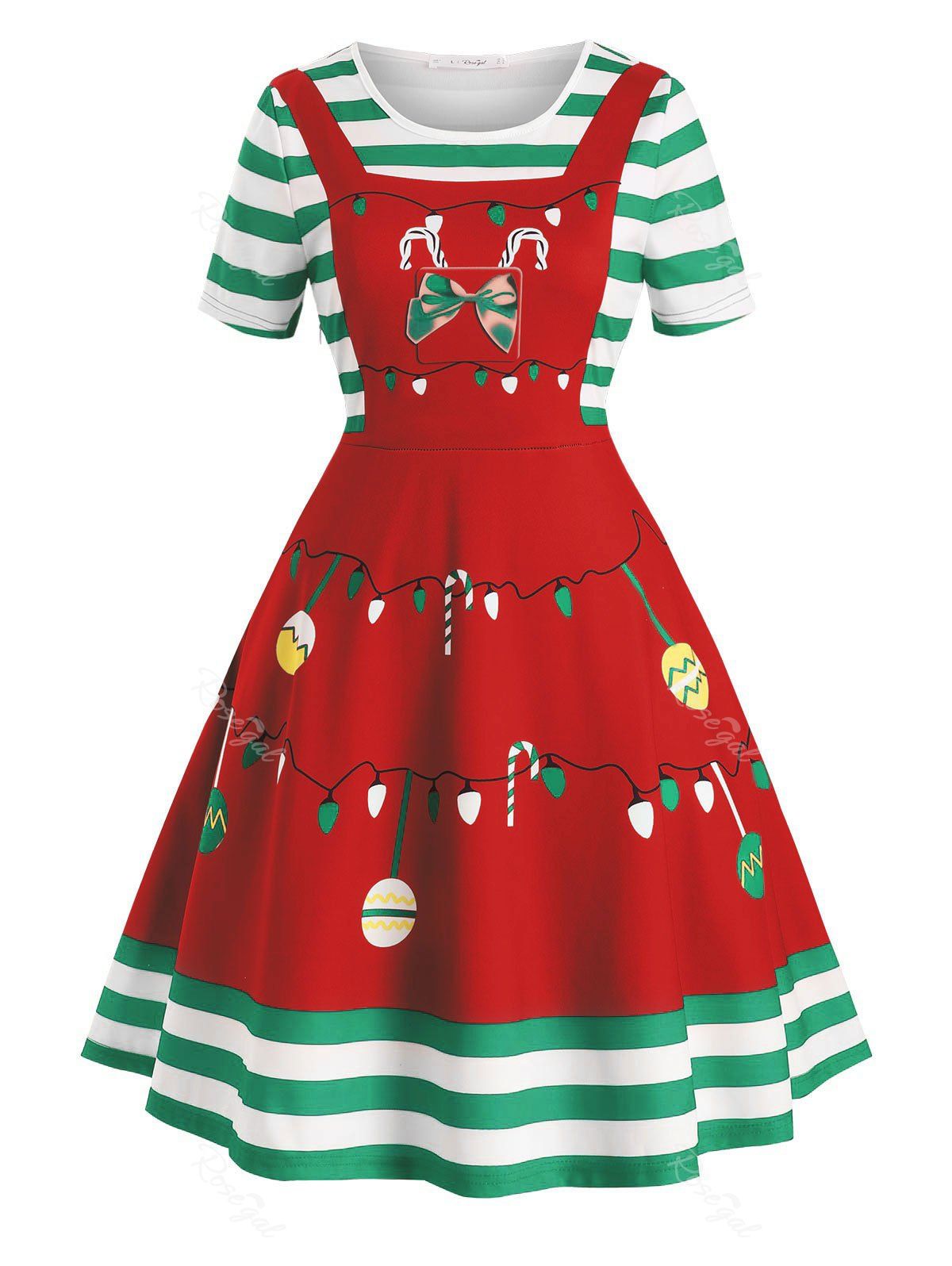 plus size christmas swing dress