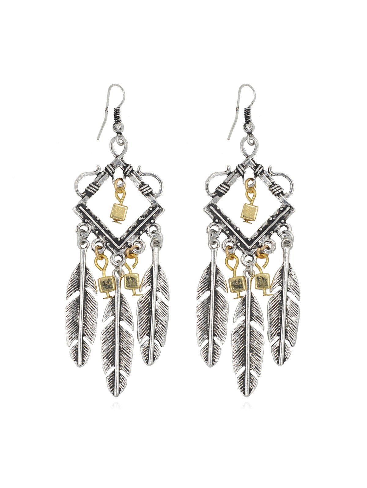 

Feather Tassel Bohemia Earrings, Silver